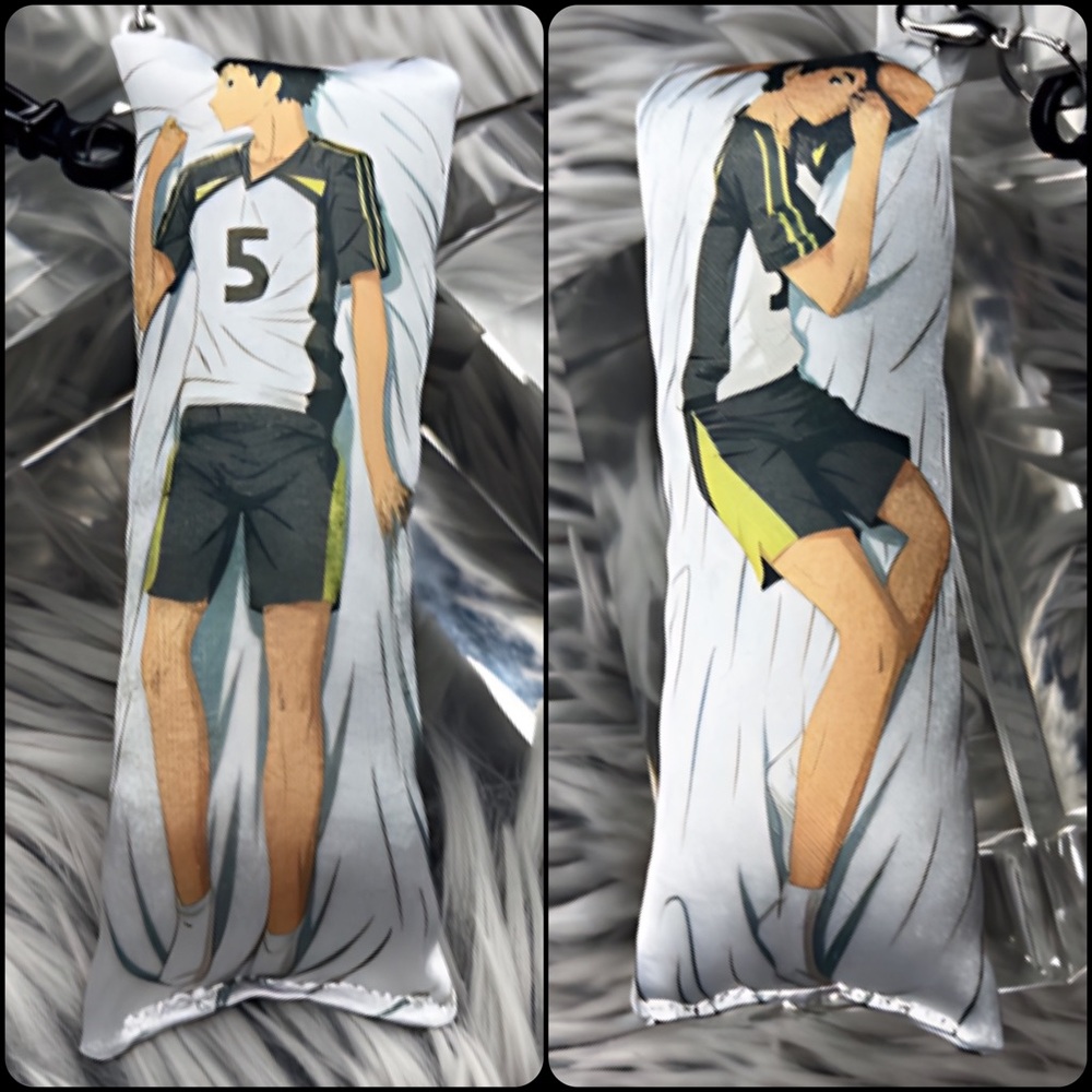 Handmade Anime Keiji Akaashi Haikyuu Anxiety Relief Plush Keychain